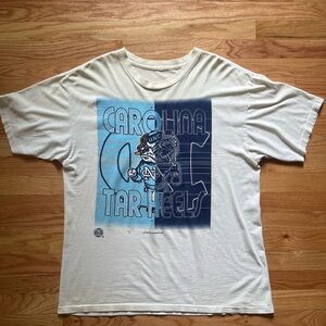 Vintage 90s UNC Tar Heels Graphic Tee
